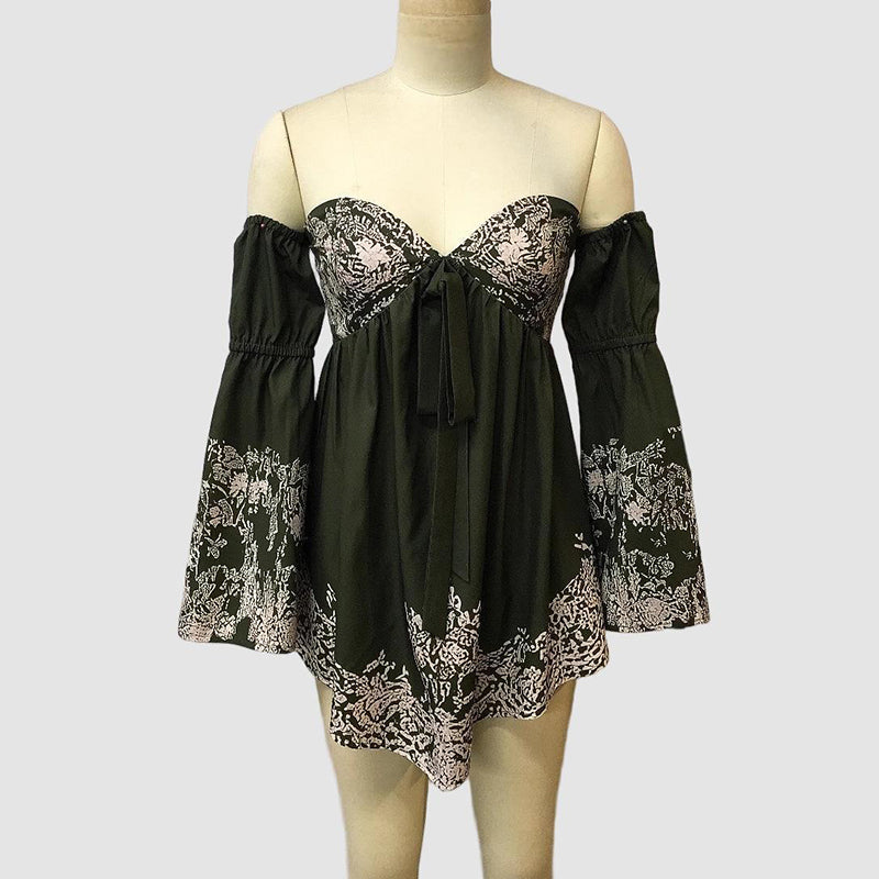 Smocked Long Sleeve Party Beach Vacations