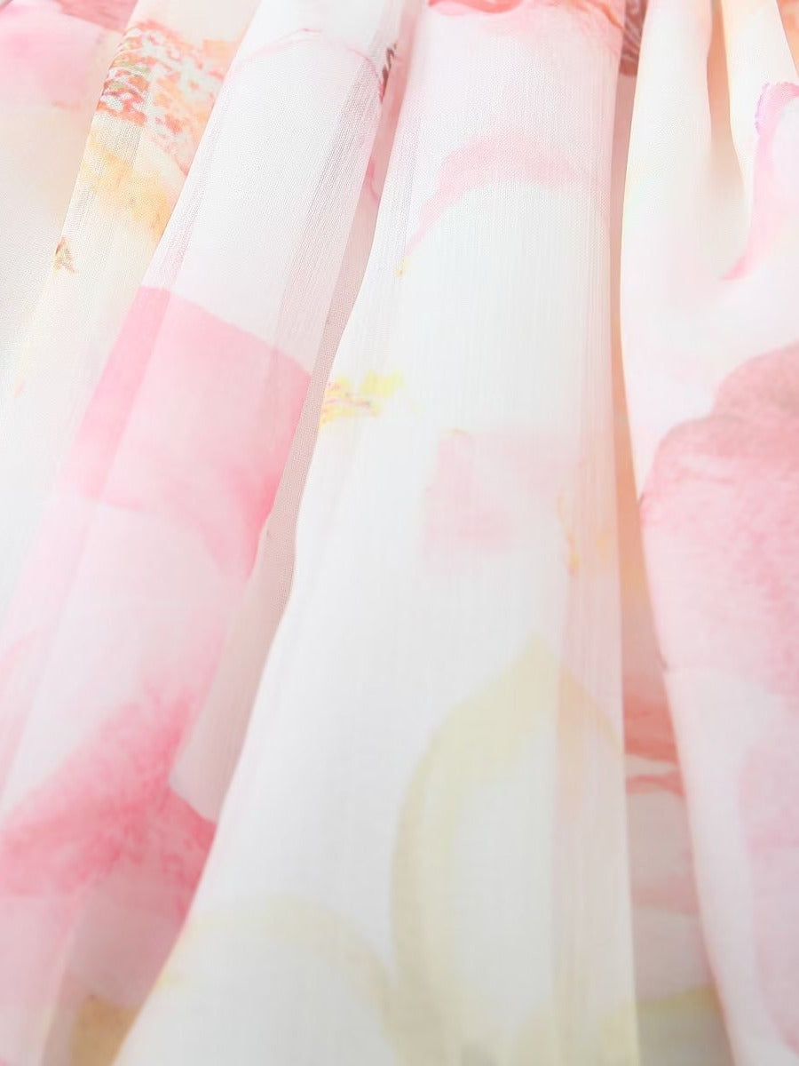 Women's Fashion Corset Style Camisole Print Dress